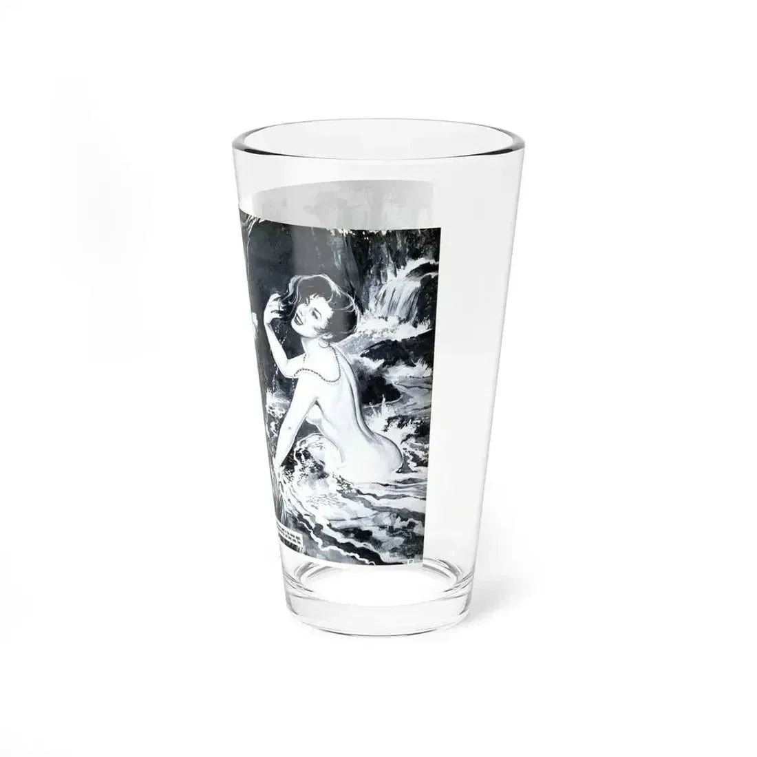 Capture The Wild Riding Renegade Nymph, Man's Book, April 1967 (Magazine Illustration) Pint Glass 16oz - Go Mug Yourself