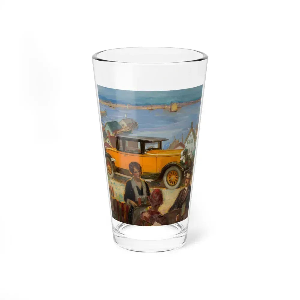Car advertisement (Magazine Illustration) Pint Glass 16oz 16oz - Go Mug Yourself