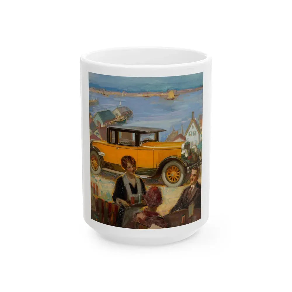 Car advertisement - White Coffee Mug 15oz - Go Mug Yourself