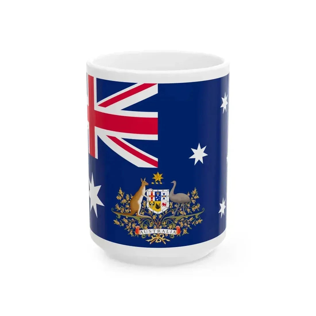 Car Flag of the Prime Minister of Australia Flags of the World (Australia) White Coffee Mug 15oz - Go Mug Yourself
