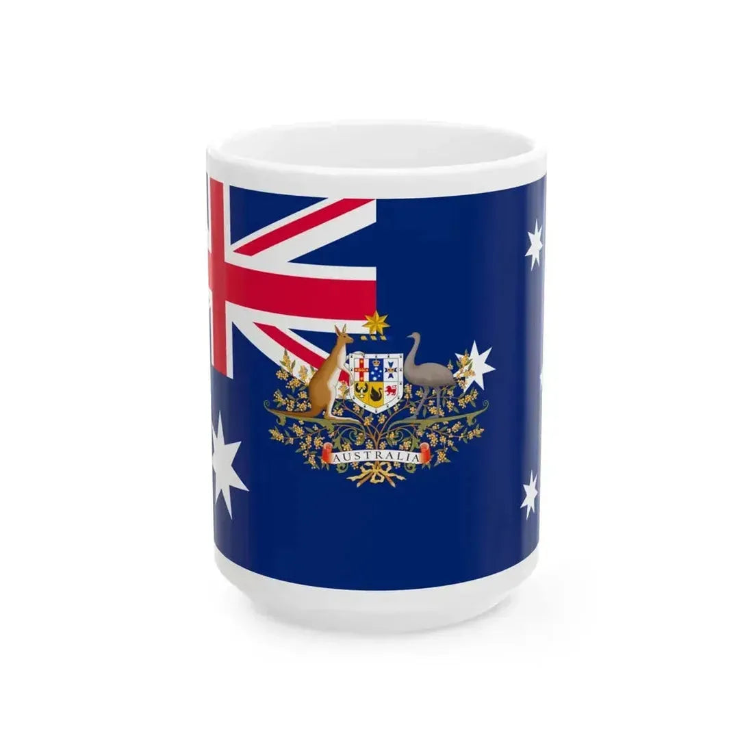 Car Flag of the Prime Minister of Australia Sir Robert Menzies (Australia) White Coffee Mug 15oz - Go Mug Yourself