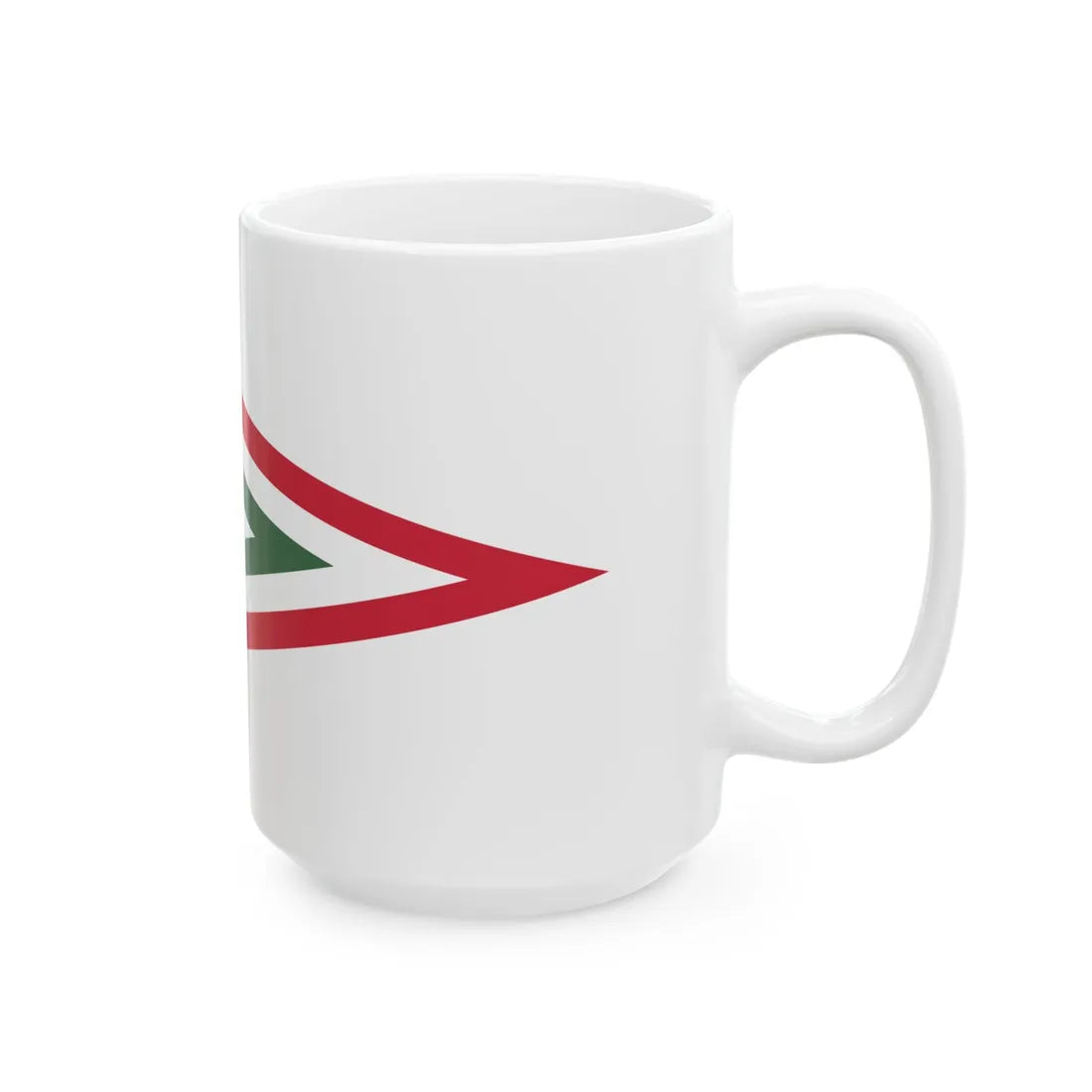 Car Pennant of the Commander of the 3rd Military District of the Hungarian Defence Forces 1948-1949 (Hungary) White Coffee Mug - Go Mug Yourself