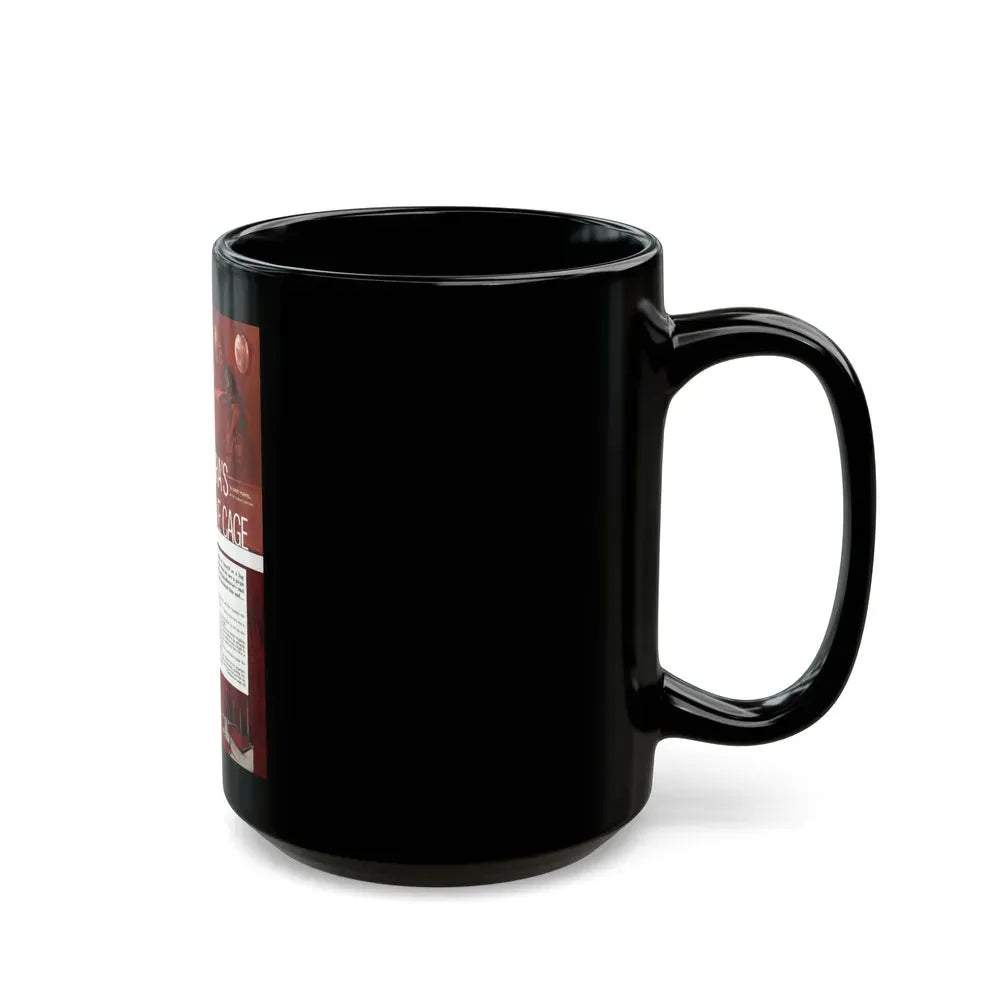 Cara's Love Cage, Male magazine, June 1971 - Black Coffee Mug - Go Mug Yourself