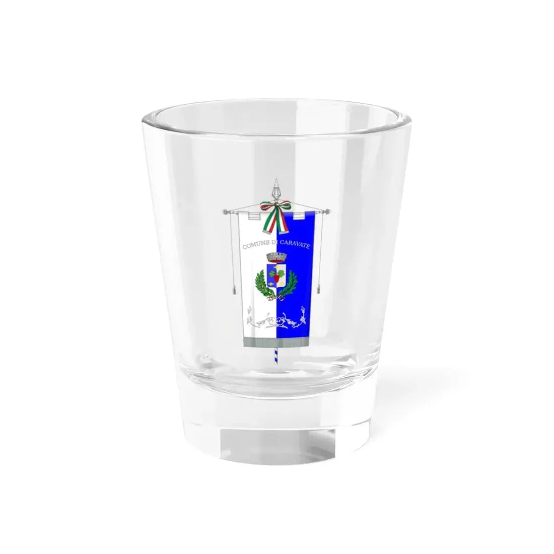 Caravate-Gonfalone (Italy) Shot Glass 1.5oz 1.5oz - Go Mug Yourself