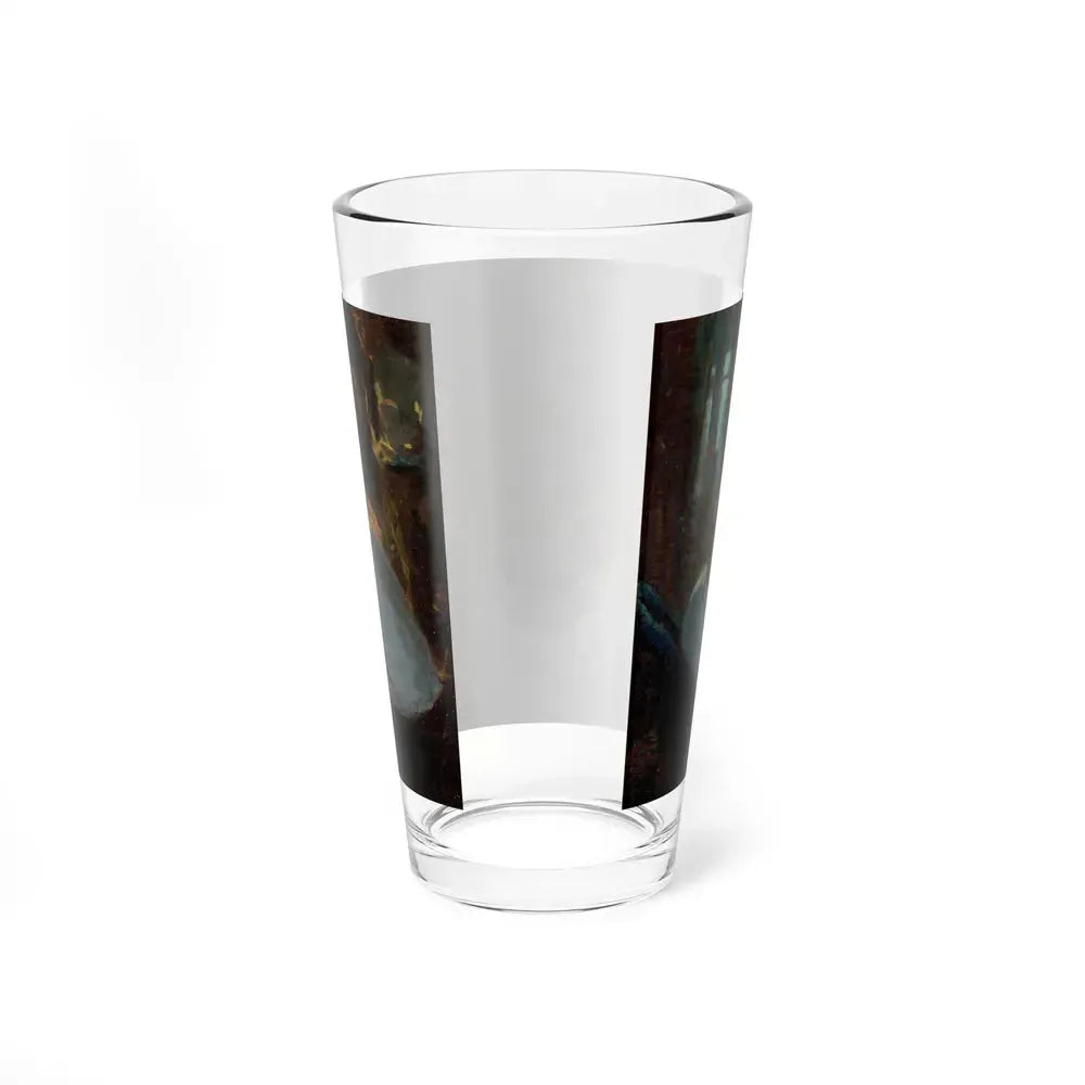 Card Players (Magazine Illustration) Pint Glass 16oz - Go Mug Yourself