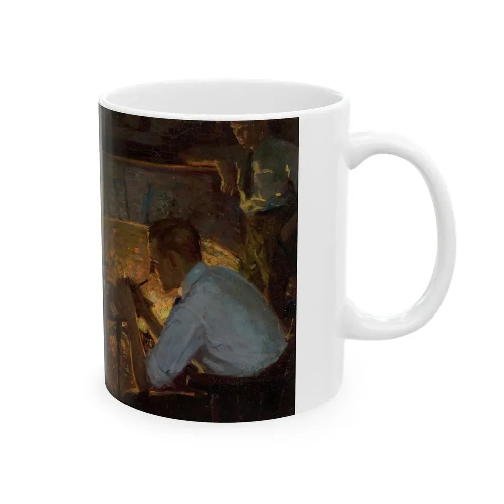 Card Players - White Coffee Mug - Go Mug Yourself