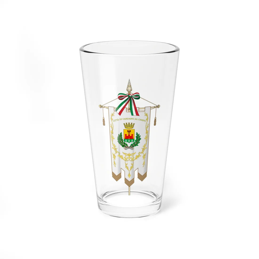 Cardano al Campo-Gonfalone (Italy) Pint Glass 16oz 16oz - Go Mug Yourself