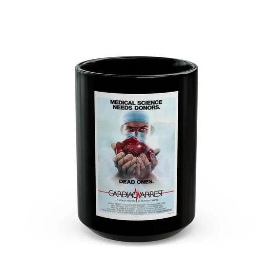 CARDIAC ARREST 1980 Movie Poster - Black Coffee Mug 15oz - Go Mug Yourself