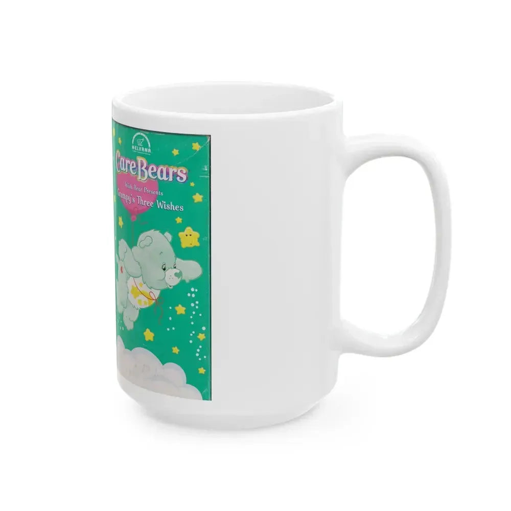CARE BEARS GRUMPYS THREE WISHES (VHS COVER) - White Coffee Mug - Go Mug Yourself