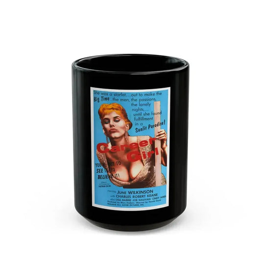 CAREER GIRL 1944 Movie Poster - Black Coffee Mug 15oz - Go Mug Yourself