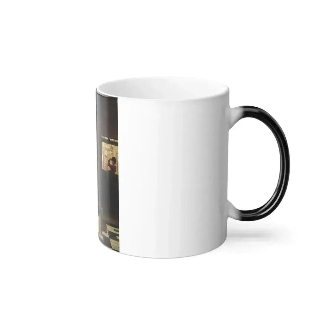Carel Jozeph Grips (1825-1920) Waiting for a loved one - Oil on Panel 1894 - Color Changing Mug 11oz - Go Mug Yourself