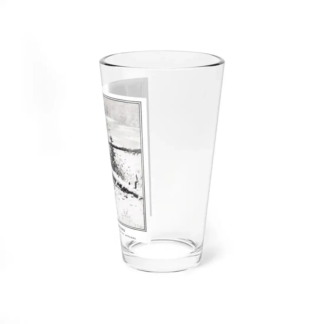 Caribou Hunting, Collier's, December 21, 1901 (Magazine Illustration) Pint Glass 16oz - Go Mug Yourself