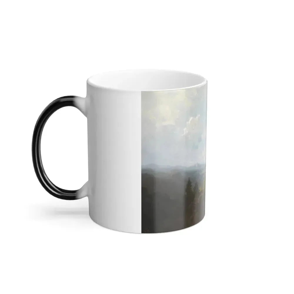 Carl Spitzweg (1808-1885) Dirndln auf der Alm - oil on canvas - Color Changing Mug 11oz - Go Mug Yourself