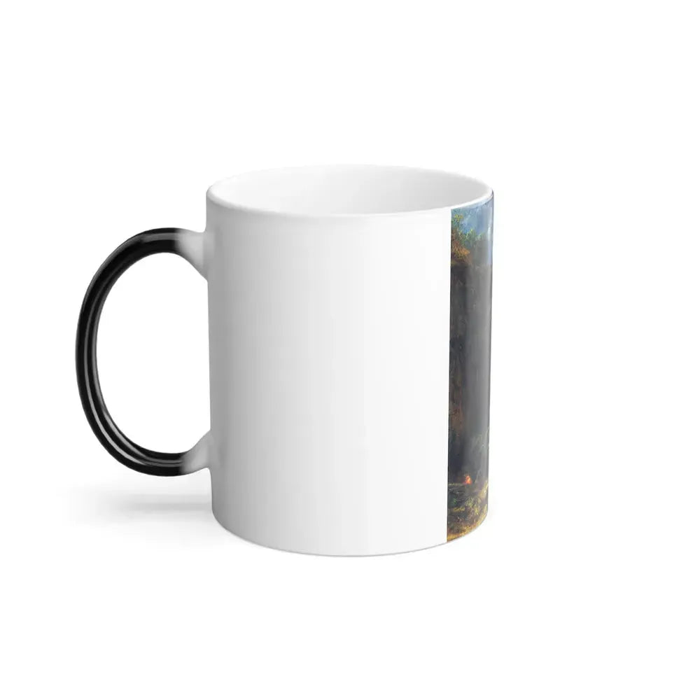 Carl Spitzweg (1808-1885) The Dragonslayer - Oil on board c1875-80 - Color Changing Mug 11oz - Go Mug Yourself