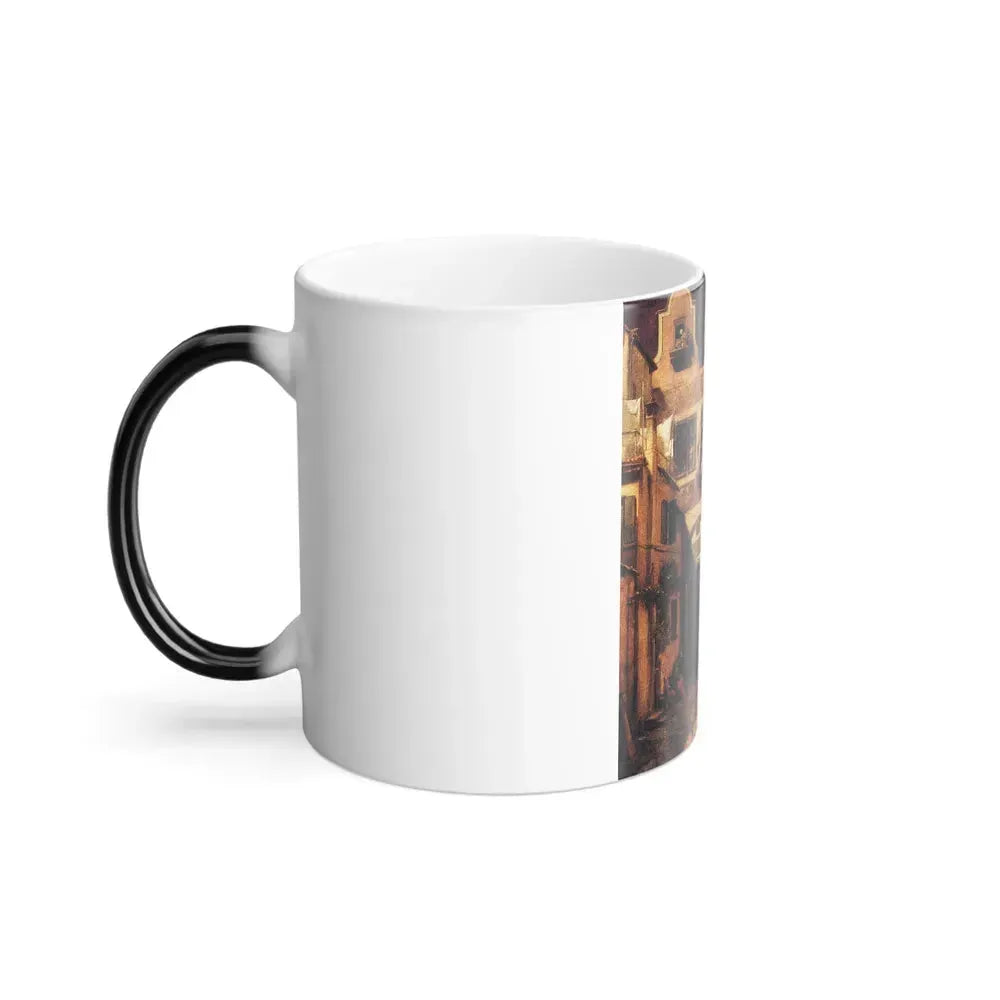 Carl Spitzweg (1808-1885) The enamored Provisor - Oil on Wood c1878 - Color Changing Mug 11oz - Go Mug Yourself
