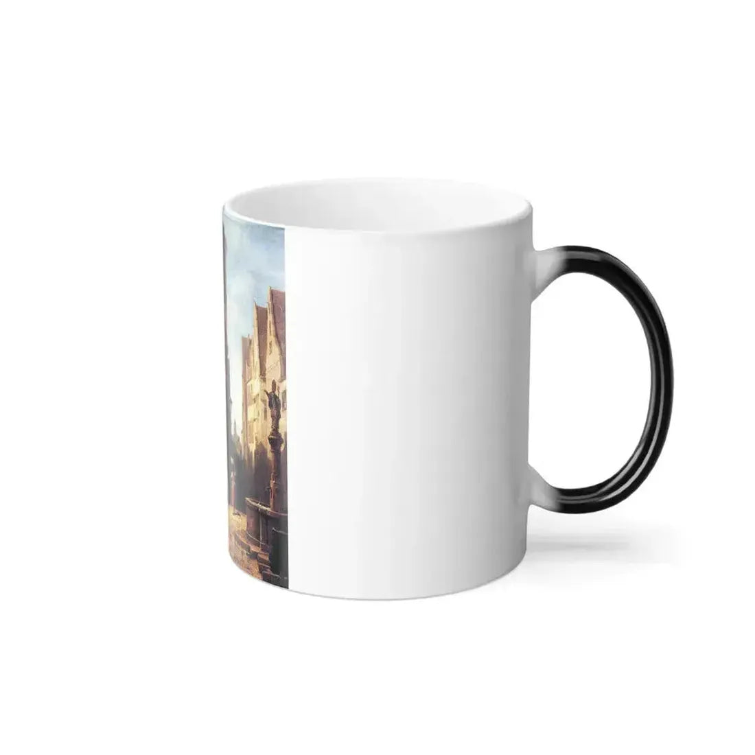 Carl Spitzweg (1808-1885) The enamored Provisor - Oil on Wood c1878 - Color Changing Mug 11oz - Go Mug Yourself