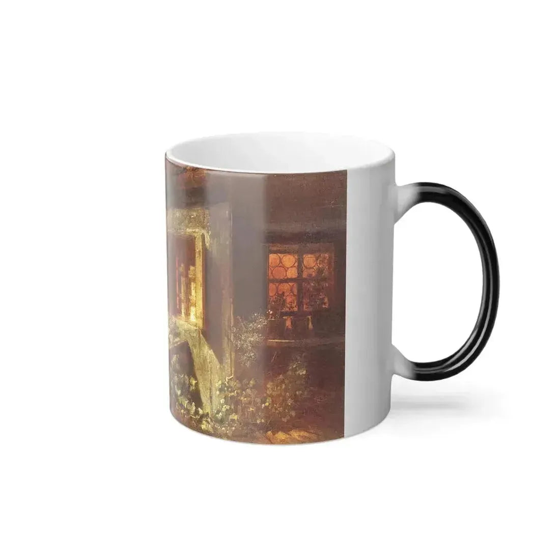 Carl Spitzweg (1808-1885) The Fiddler on the Roof - Oil on Canvas 1845 - Color Changing Mug 11oz - Go Mug Yourself
