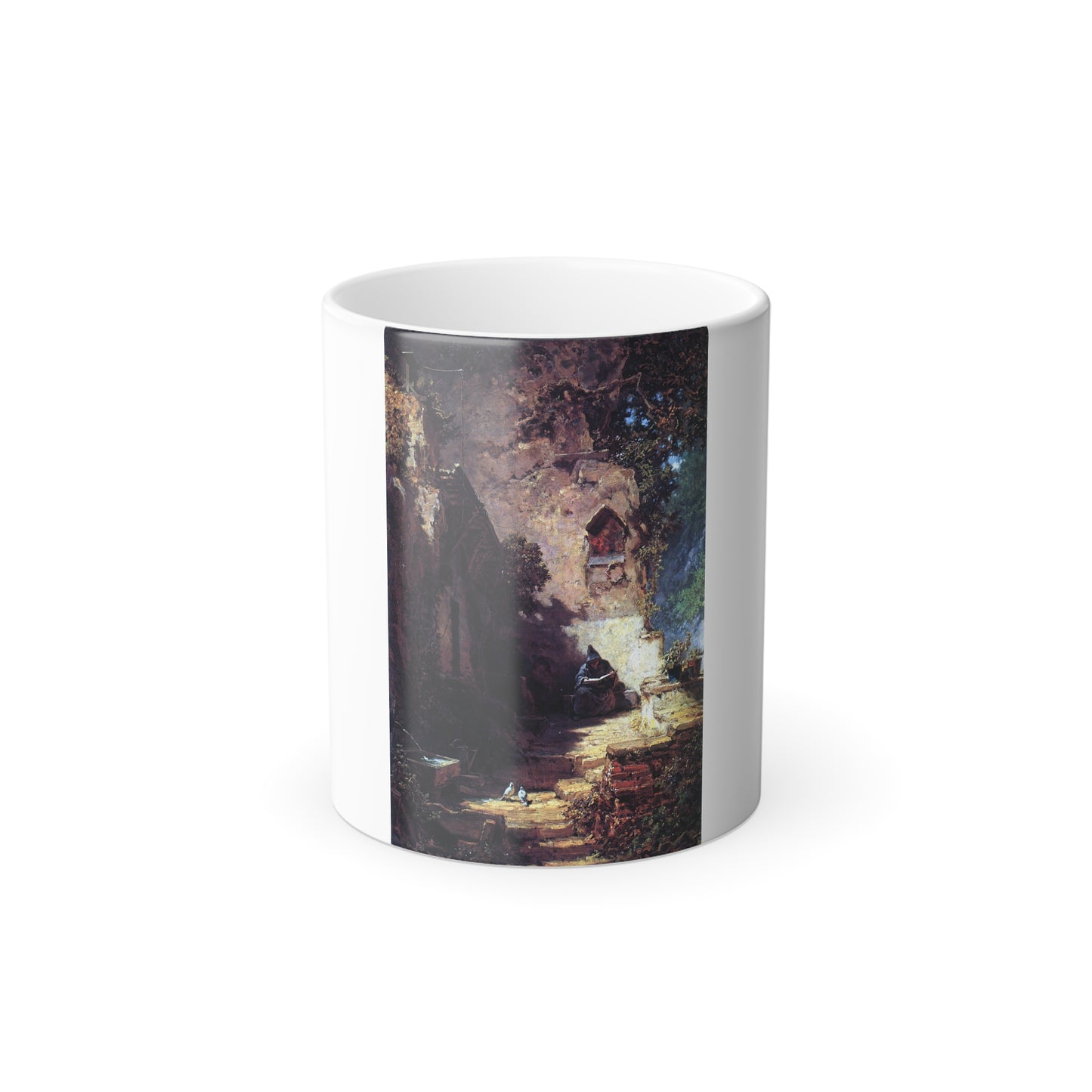 Carl Spitzweg (1808-1885) The Recluse - Oil on Canvas - Color Changing Mug 11oz-11oz-Go Mug Yourself