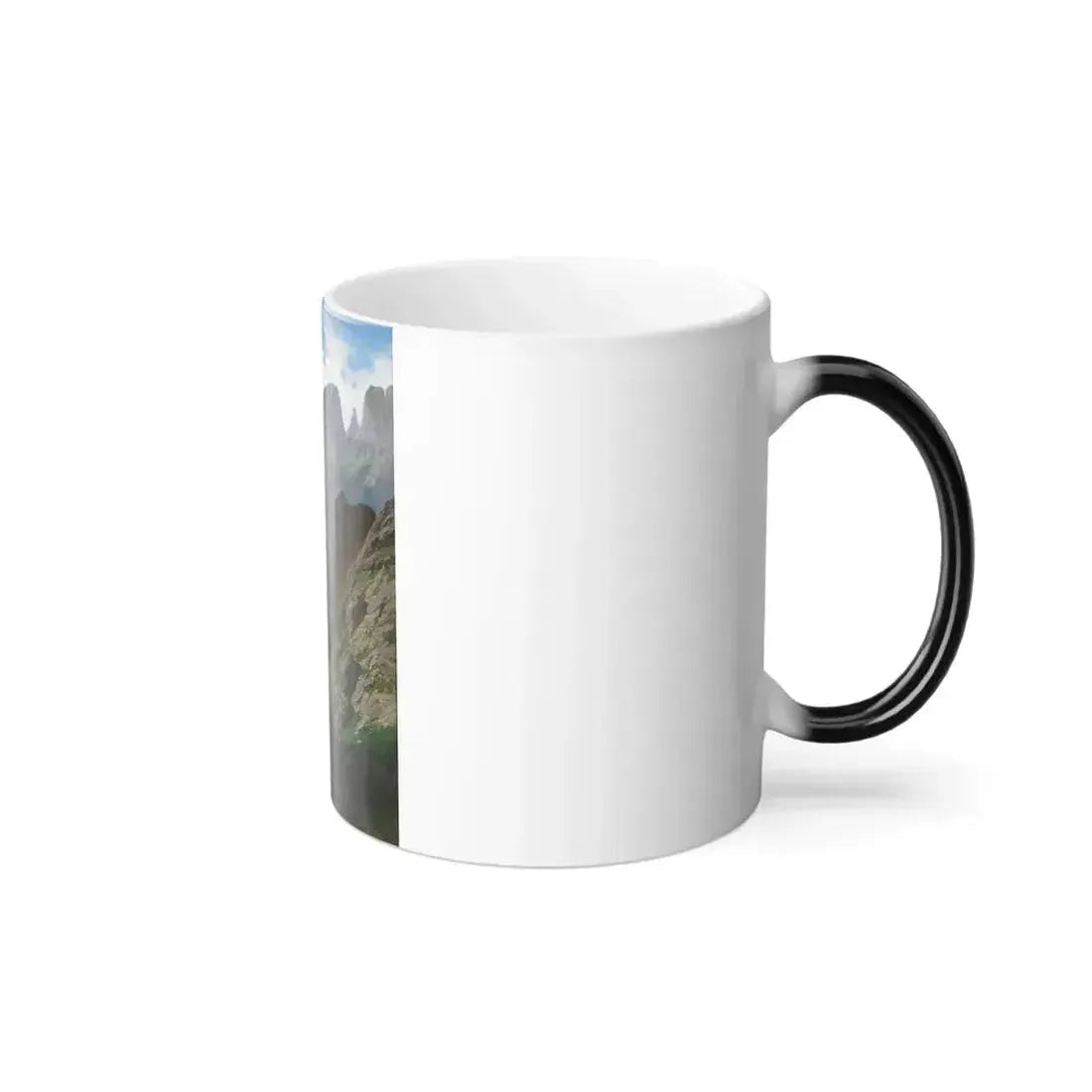 Carlos de Haes (1826-1898) La canal de Mancorbo en los Picos de Europa - oil on canvas 1876 - Color Changing Mug 11oz - Go Mug Yourself