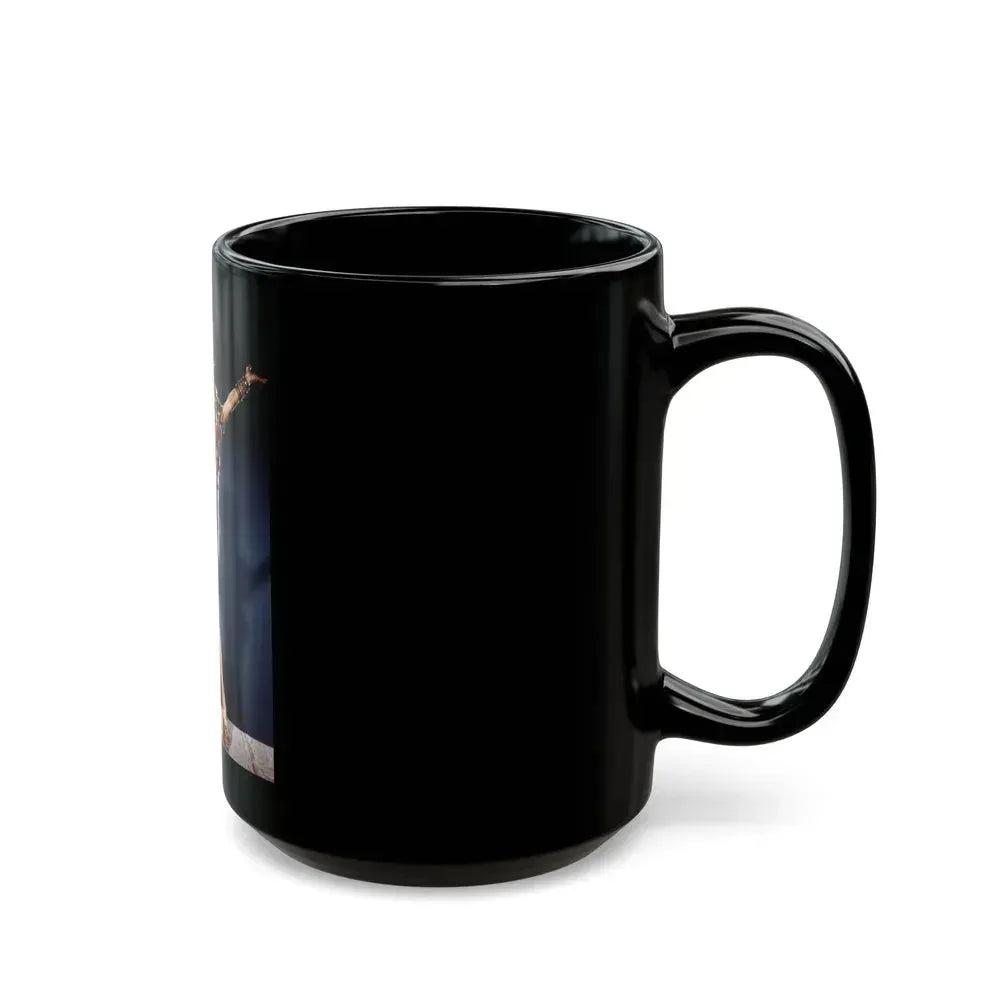 Carmen Miranda #01 (Vintage Female Icon) Black Coffee Mug - Go Mug Yourself