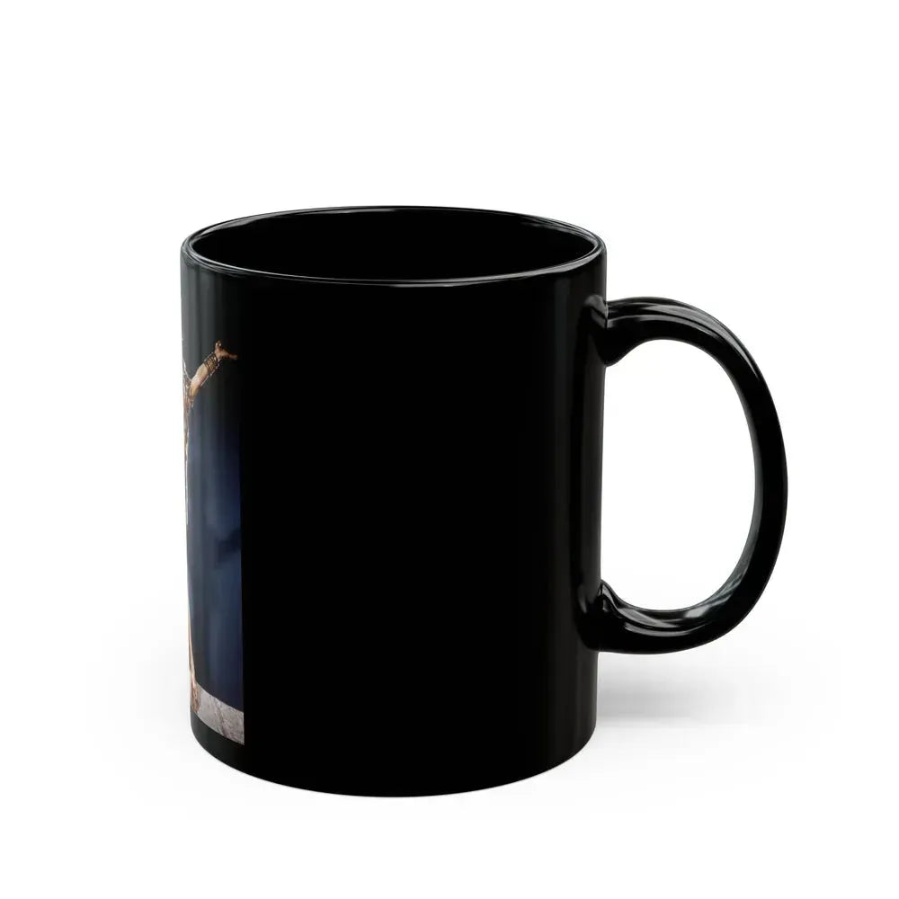 Carmen Miranda #01 (Vintage Female Icon) Black Coffee Mug - Go Mug Yourself