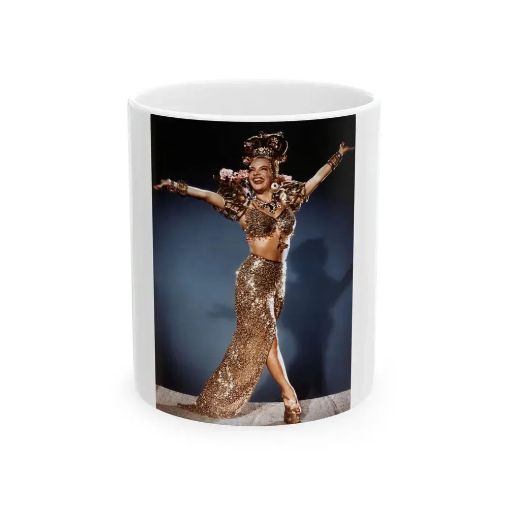 Carmen Miranda #01 (Vintage Female Icon) White Coffee Mug 11oz - Go Mug Yourself