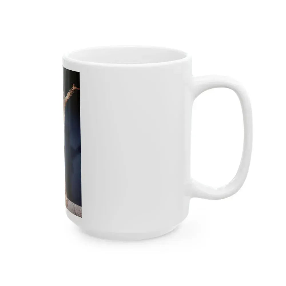 Carmen Miranda #01 (Vintage Female Icon) White Coffee Mug - Go Mug Yourself