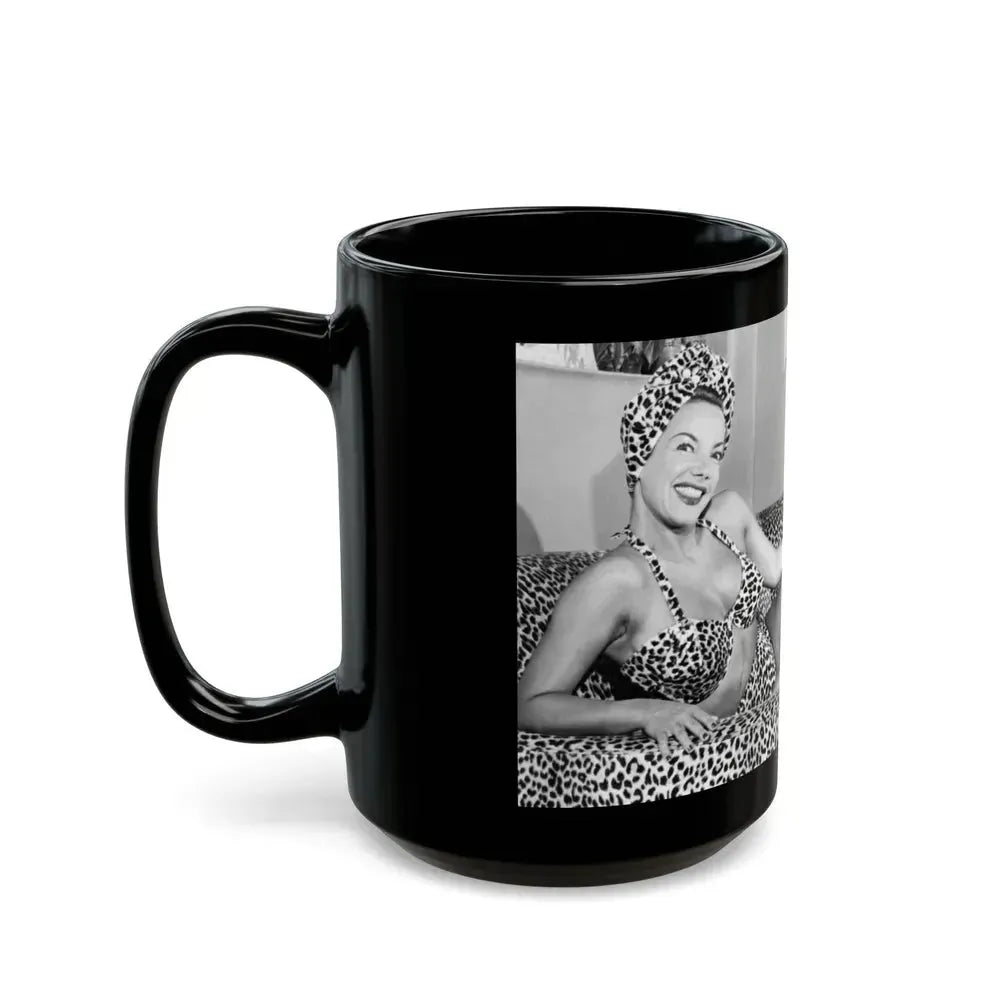 Carmen Miranda #06 (Vintage Female Icon) Black Coffee Mug - Go Mug Yourself