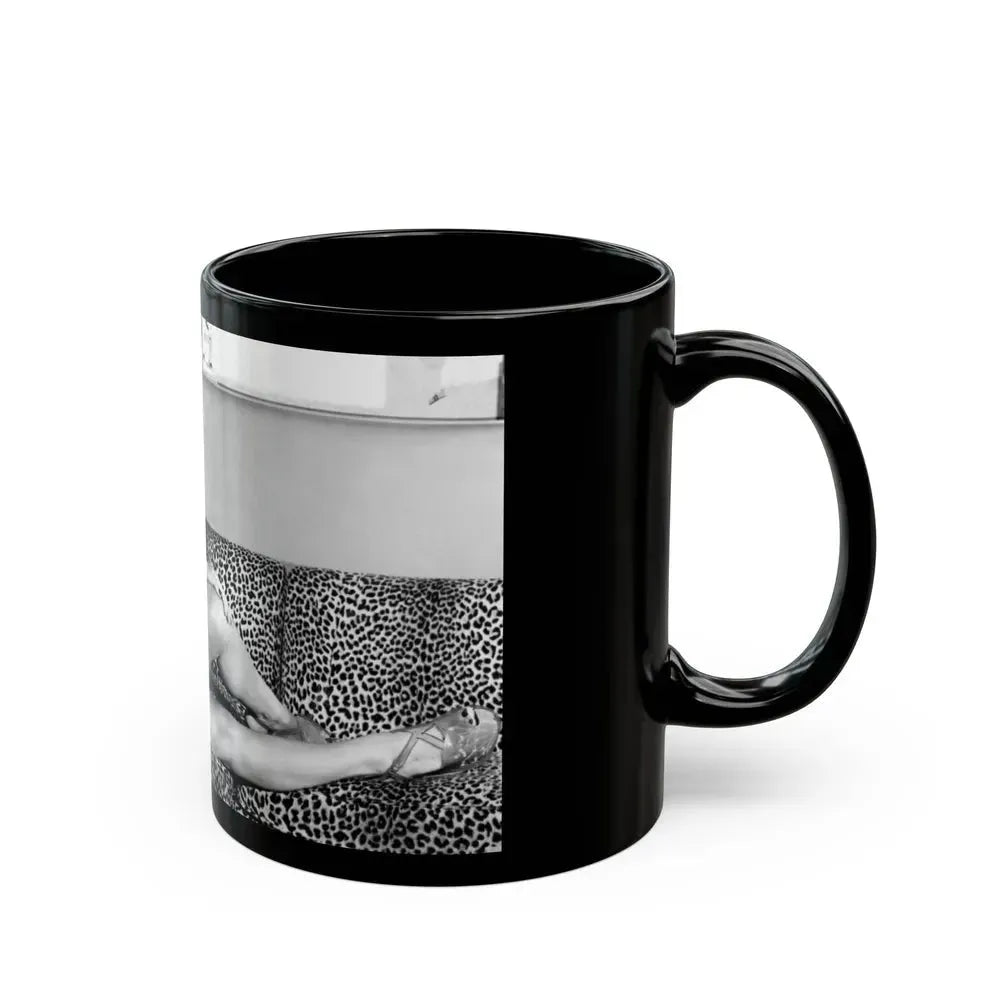 Carmen Miranda #06 (Vintage Female Icon) Black Coffee Mug - Go Mug Yourself
