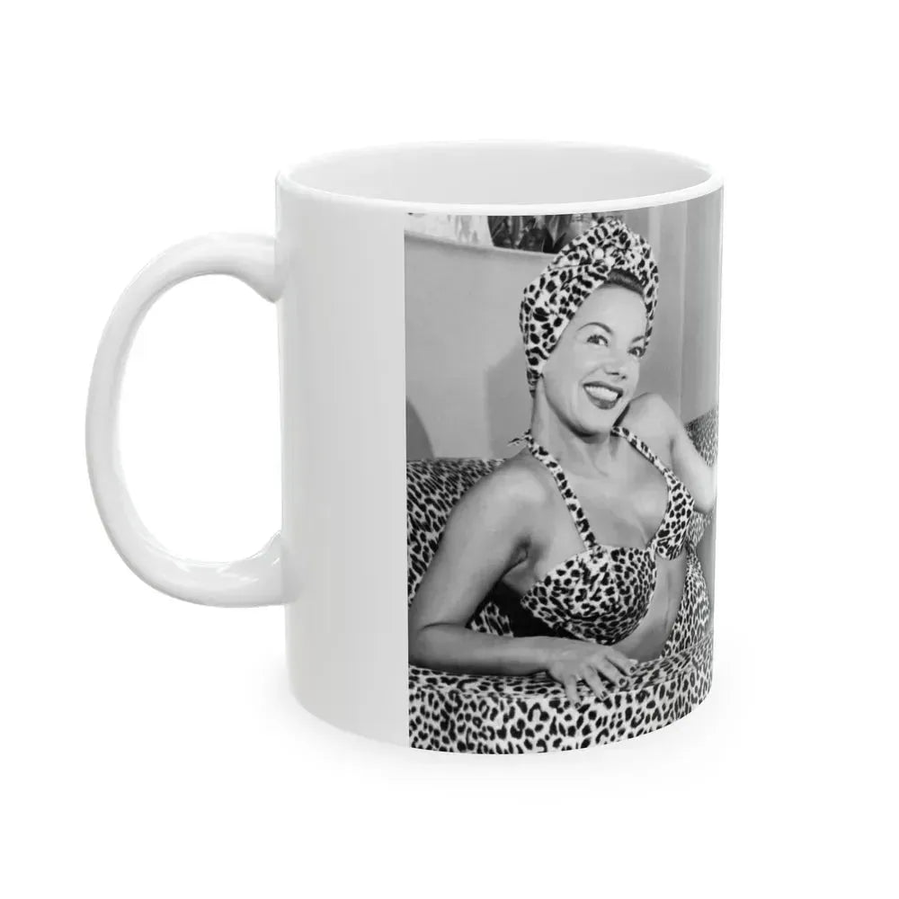 Carmen Miranda #06 (Vintage Female Icon) White Coffee Mug - Go Mug Yourself