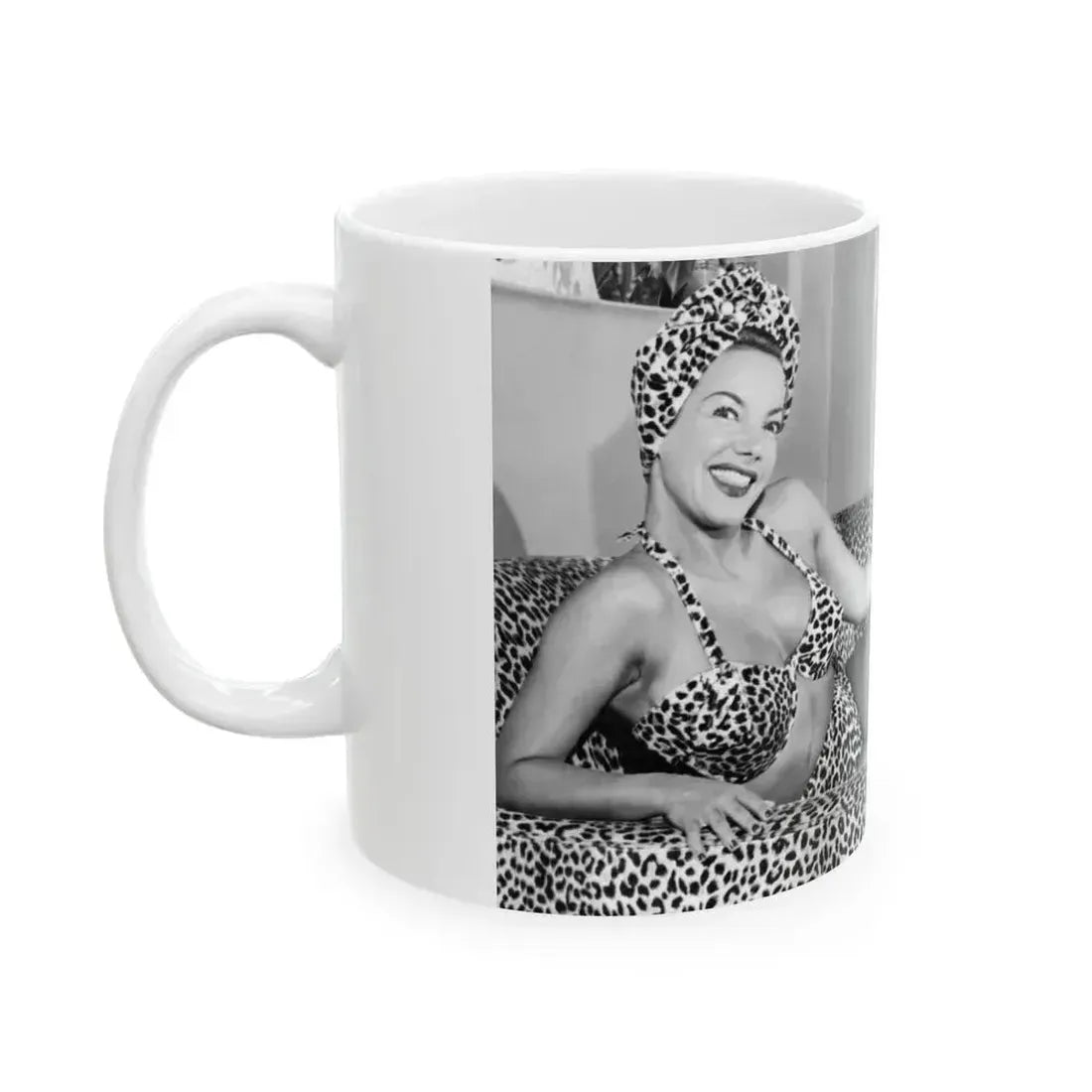 Carmen Miranda #06 (Vintage Female Icon) White Coffee Mug - Go Mug Yourself