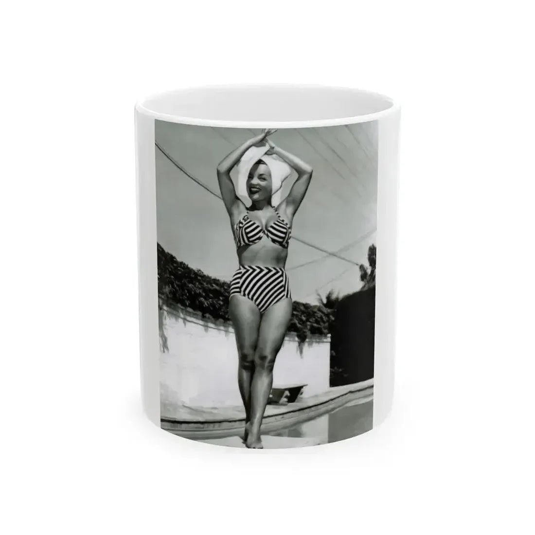 Carmen Miranda #07 (Vintage Female Icon) White Coffee Mug 11oz - Go Mug Yourself