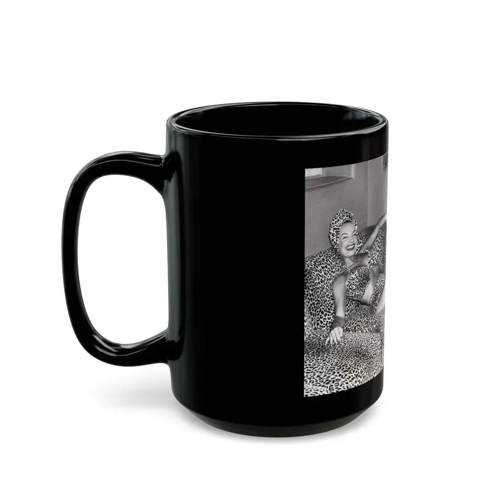 Carmen Miranda #09 (Vintage Female Icon) Black Coffee Mug - Go Mug Yourself