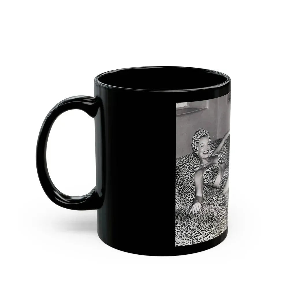 Carmen Miranda #09 (Vintage Female Icon) Black Coffee Mug - Go Mug Yourself