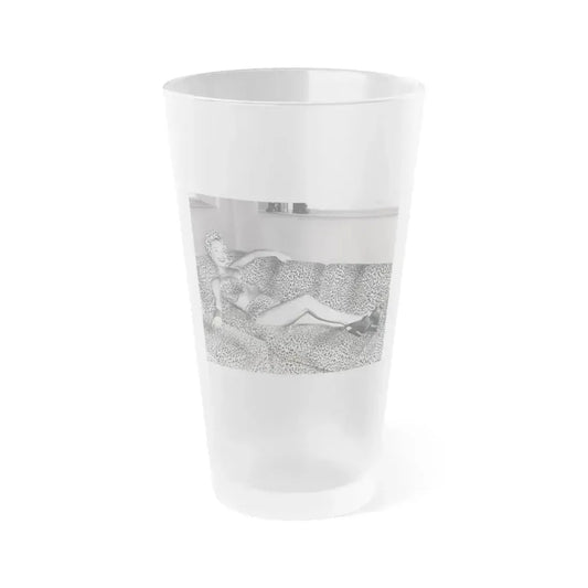 Carmen Miranda #09 (Vintage Female Icon) Frosted Pint Glass 16oz 16oz Frosted - Go Mug Yourself