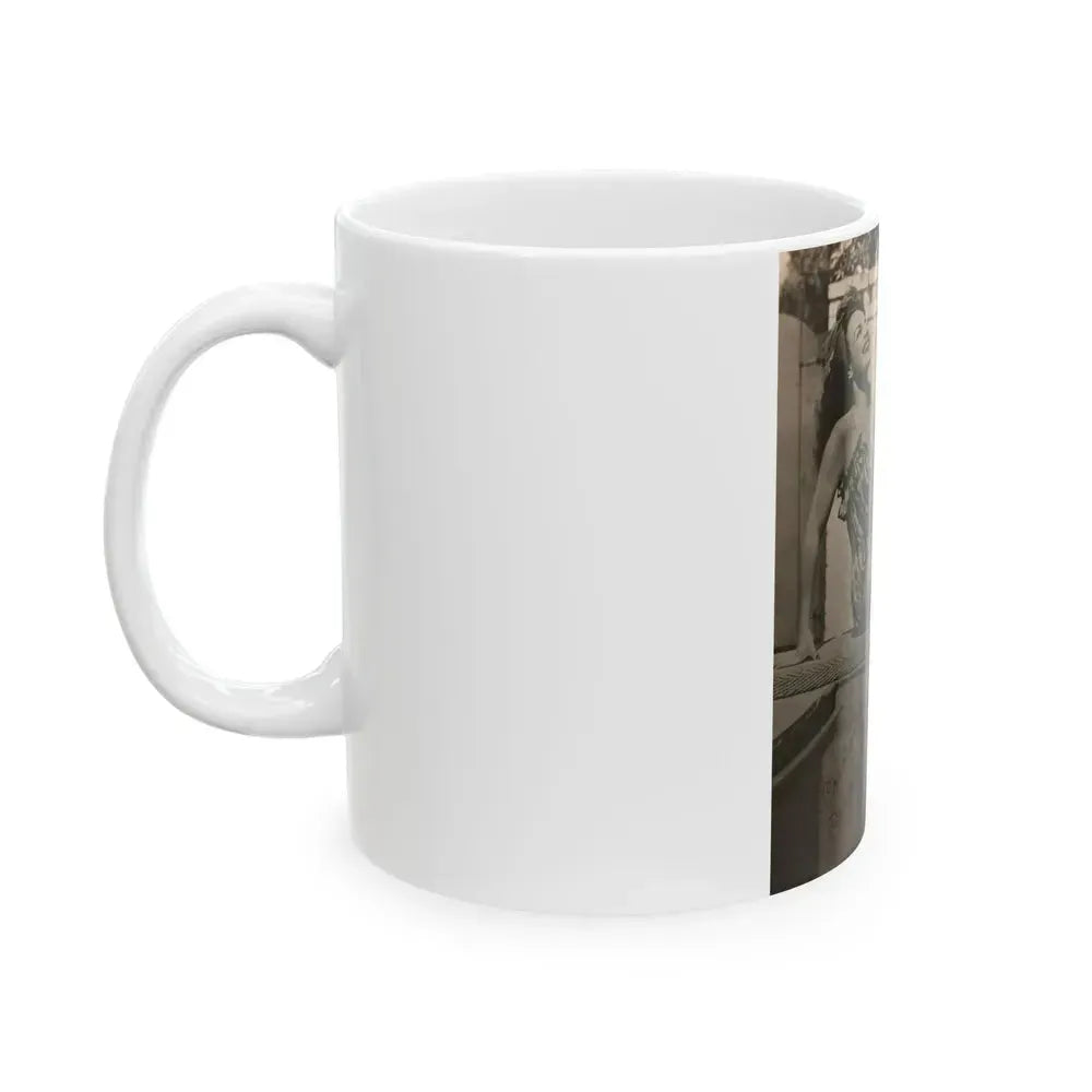 Carmen Miranda #10 (Vintage Female Icon) White Coffee Mug - Go Mug Yourself