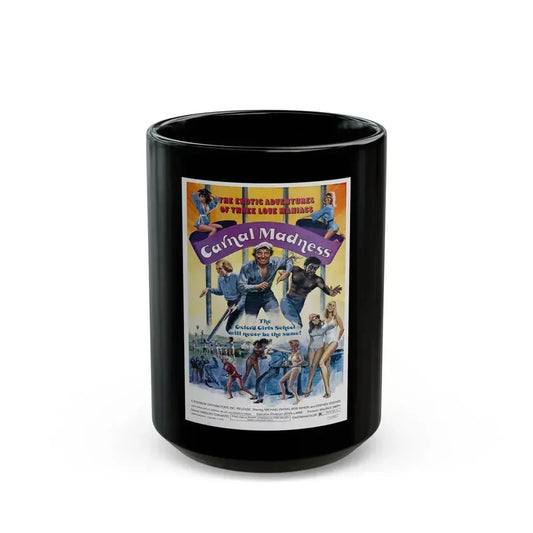 CARNAL MADNESS 1975 Movie Poster - Black Coffee Mug 15oz - Go Mug Yourself