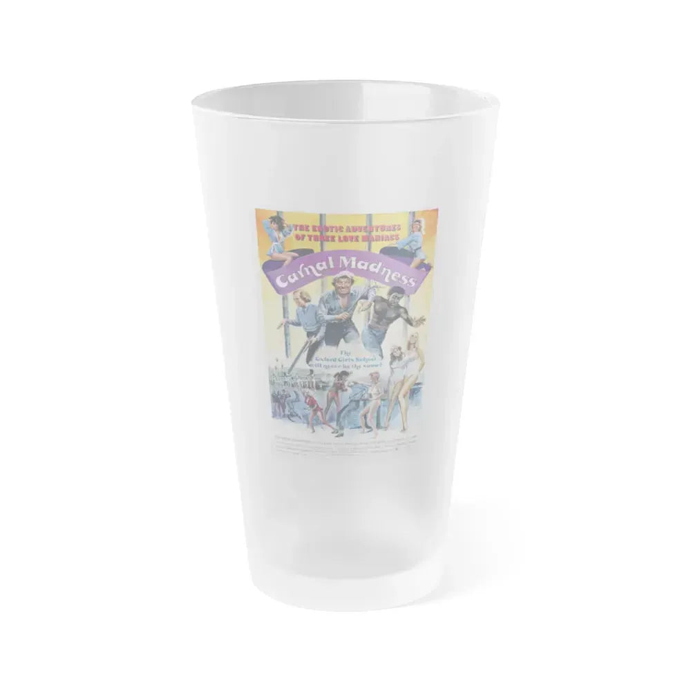 CARNAL MADNESS 1975 Movie Poster - Frosted Pint Glass 16oz 16oz Frosted - Go Mug Yourself