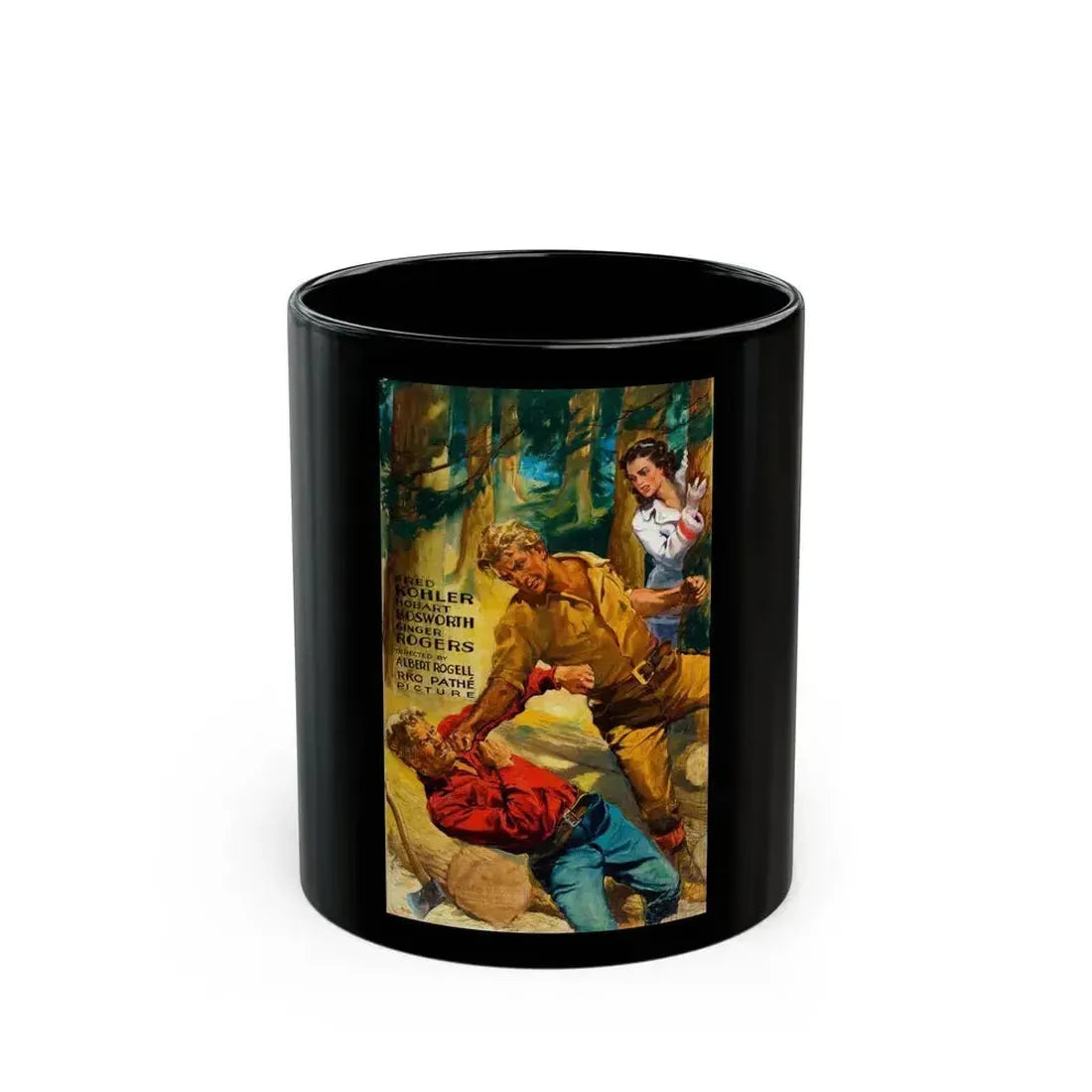 Carnival Boat, movie poster illustration, 1932 - Black Coffee Mug 11oz - Go Mug Yourself