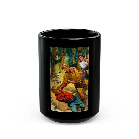 Carnival Boat, movie poster illustration, 1932 - Black Coffee Mug 15oz - Go Mug Yourself