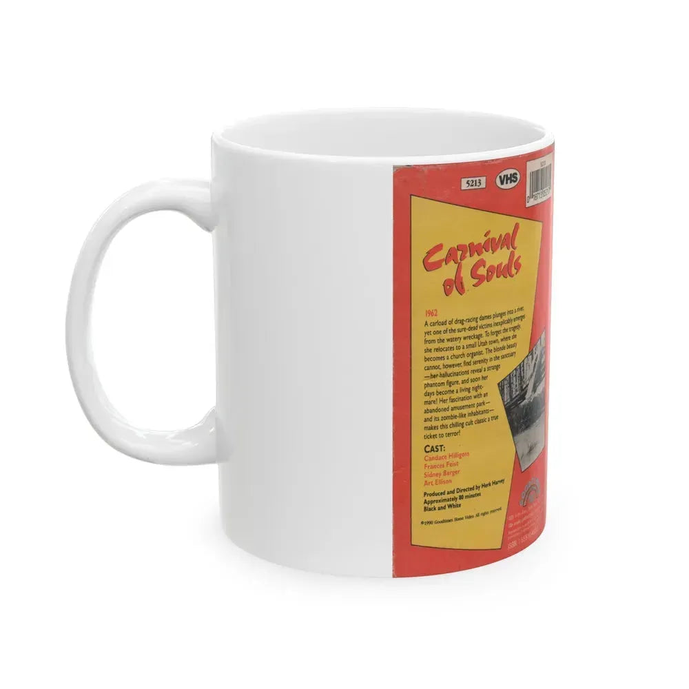 CARNIVAL OF SOULS GOODTIMES HOME VIDEO (VHS COVER) - White Coffee Mug - Go Mug Yourself