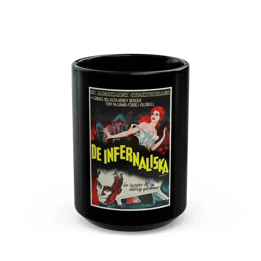 CARNIVAL OF SOULS (SWEDISH) 1962 Movie Poster - Black Coffee Mug 15oz - Go Mug Yourself