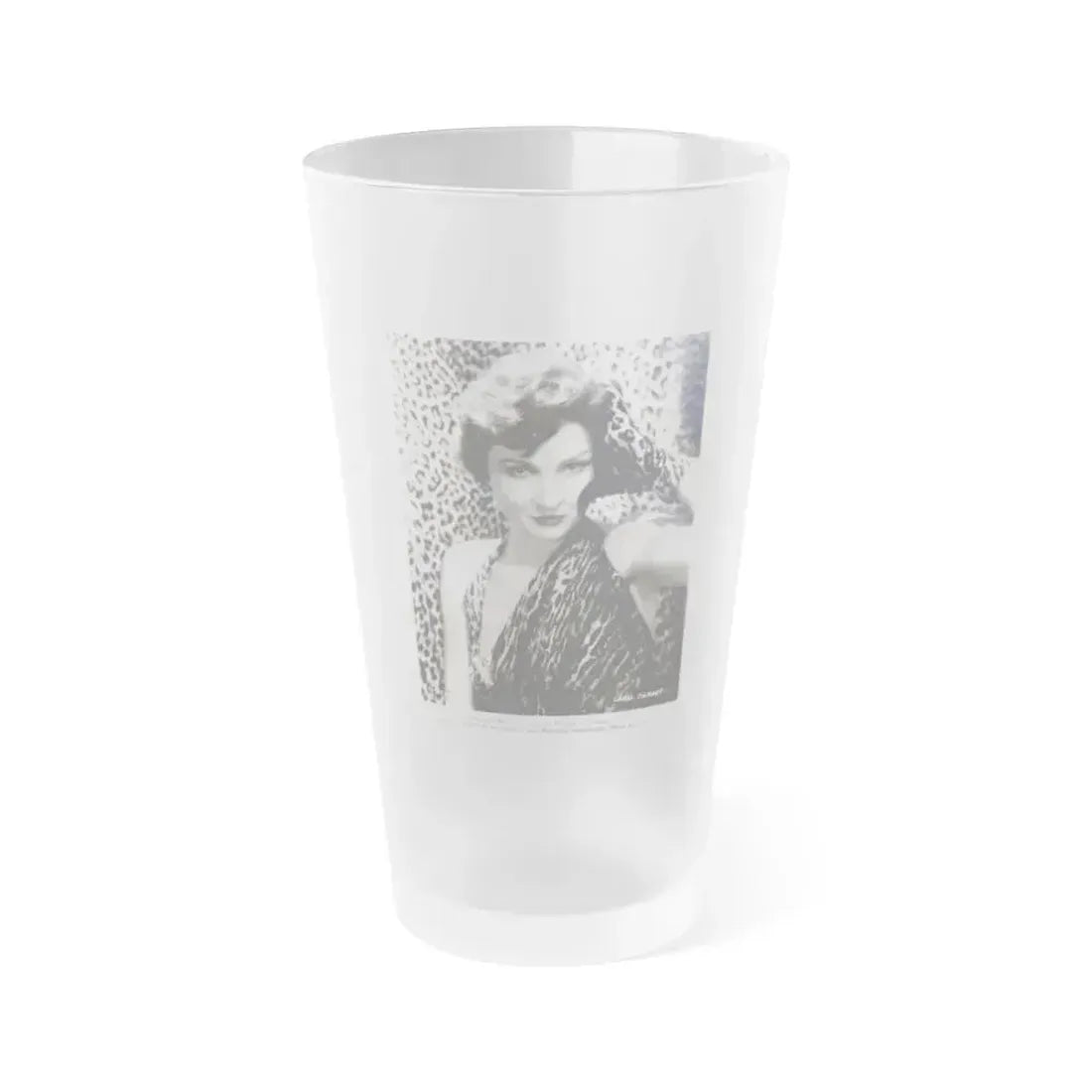 Carol Ohmart #03 (Vintage Female Icon) Frosted Pint Glass 16oz 16oz Frosted - Go Mug Yourself