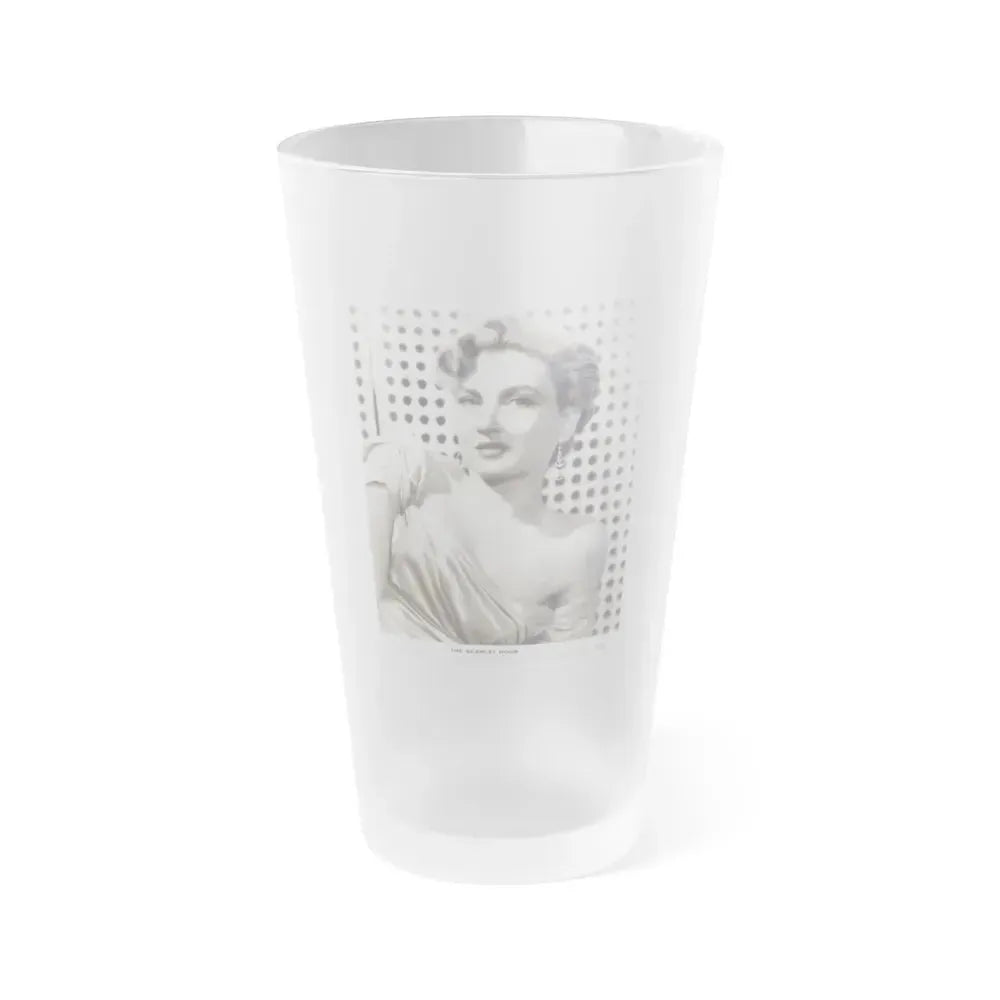 Carol Ohmart #06 (Vintage Female Icon) Frosted Pint Glass 16oz 16oz Frosted - Go Mug Yourself