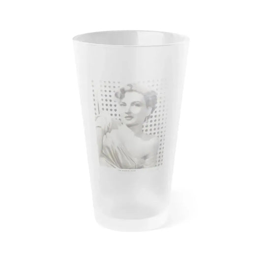 Carol Ohmart #06 (Vintage Female Icon) Frosted Pint Glass 16oz 16oz Frosted - Go Mug Yourself