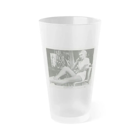 Carol Ohmart #14 (Vintage Female Icon) Frosted Pint Glass 16oz 16oz Frosted - Go Mug Yourself