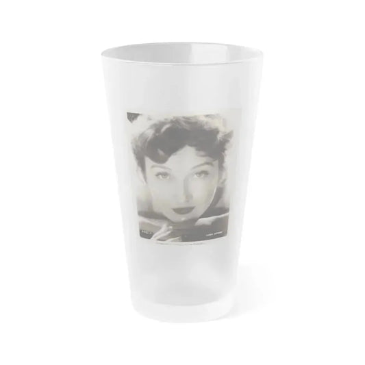 Carol Ohmart #25 (Vintage Female Icon) Frosted Pint Glass 16oz 16oz Frosted - Go Mug Yourself