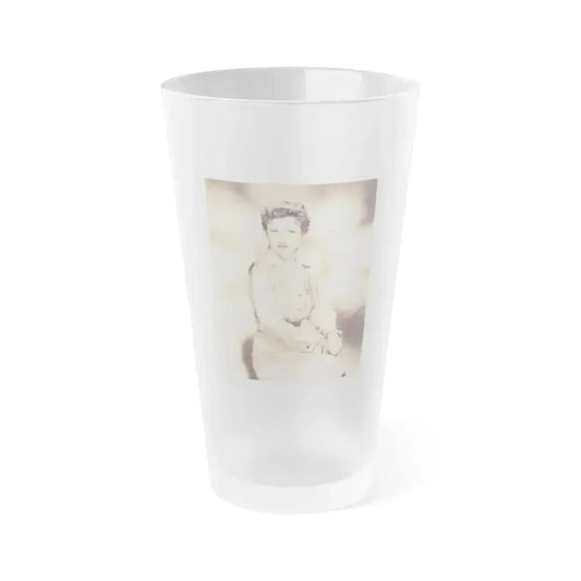 Carol Ohmart #48 (Vintage Female Icon) Frosted Pint Glass 16oz 16oz Frosted - Go Mug Yourself