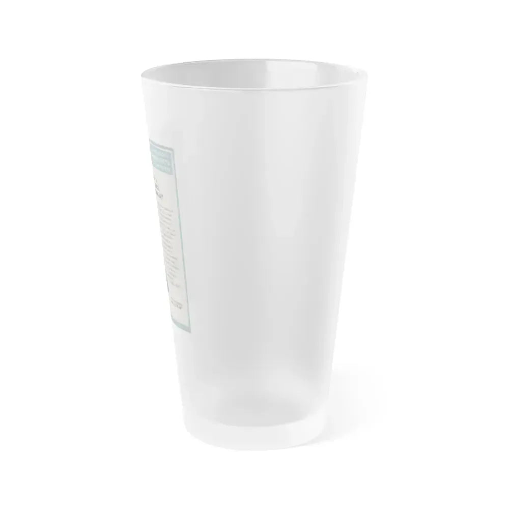 Carol Ohmart #54 - Paramount Trade Add (Vintage Female Icon) Frosted Pint Glass 16oz - Go Mug Yourself