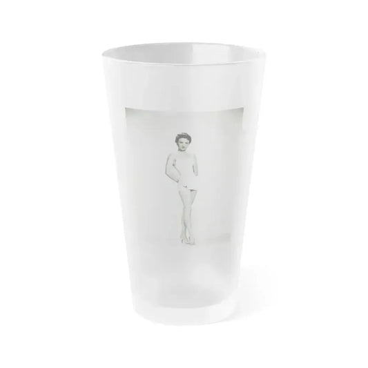 Carol Ohmart #62 (Vintage Female Icon) Frosted Pint Glass 16oz 16oz Frosted - Go Mug Yourself